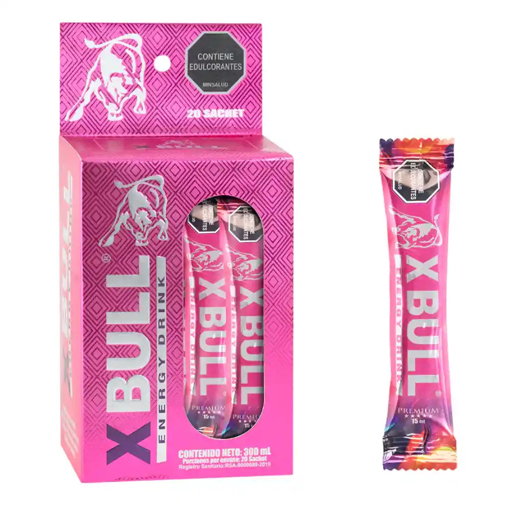 Vigorizante Natural Femenino Caja X 20 Unidades X-bull