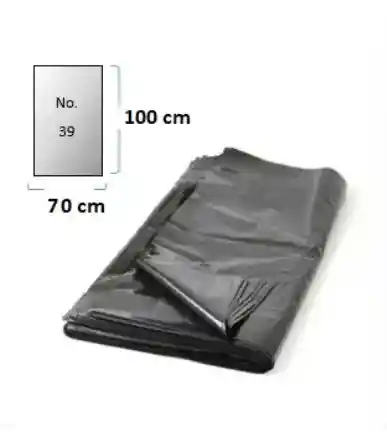 Bolsa Plástica Industrial Negra X 6 Unds Para Empaques Doméstica 70 X 100 Cm