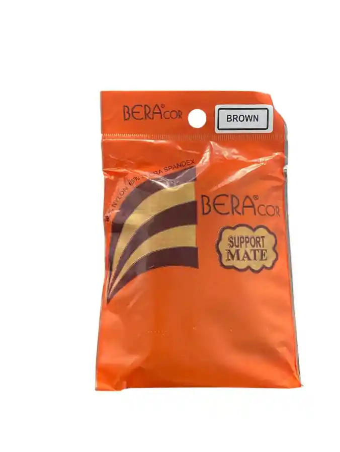 Media Velada Pantalon Color Brown Marca Bera Cor