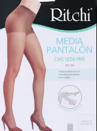 Media Velada Pantalon Seda Fria Color Negro Talla M Marca Ritchi
