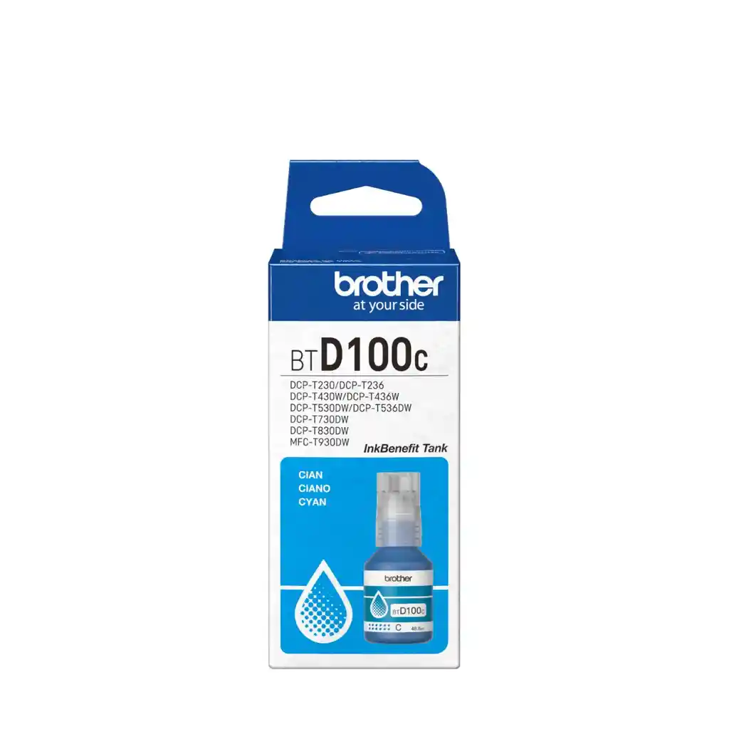Tinta Brother D100 Cyan