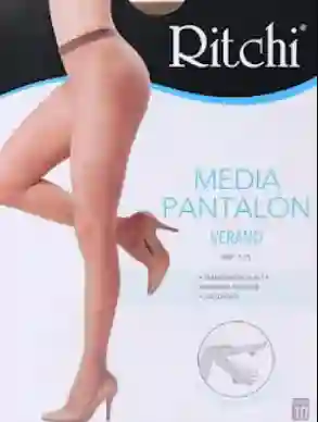 Media Velada Pantalon Seda Fria Color Canela Talla M Marca Ritchi