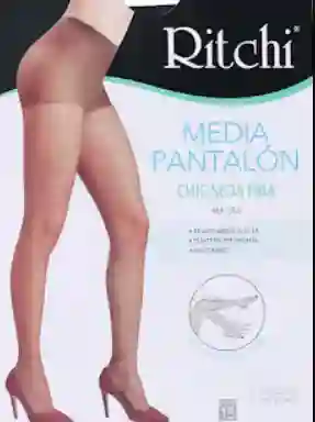 Media Velada Pantalon Seda Fria Color Natural Talla M Marca Ritchi