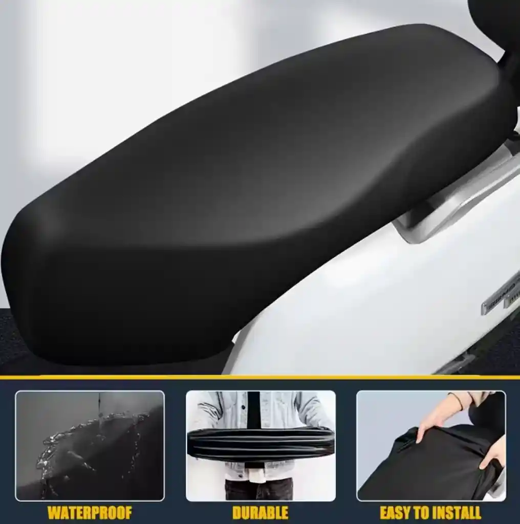 Forro Funda Elástica Para Silla De Moto – Impermeable Y Antideslizante