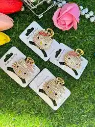 🐱✨ Pinza Brillante En Murano "hello Queen" 👑