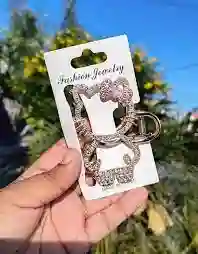 🌟 Pinza Brillante De Hello Kitty En Murano 🐱👑