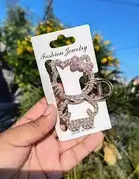 🌟 Pinza Brillante De Hello Kitty En Murano 🐱👑
