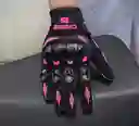 Guantes Deportivos Mujer Moto Antideslizantes Fucsia