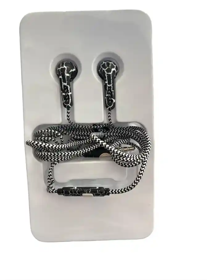 Audifonos De Cable Marca Yl Para Celular Android Colores Azul Y Gris