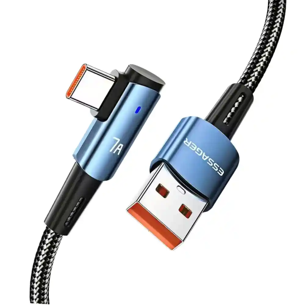 Cable Carga Rapida 100w De Nylon 2metros Usb Tipo C A Usb