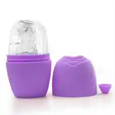 ❄️ Molde De Hielo Facial En Silicona 💖 (rosa Y Verde)