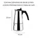 Cafetera Italiana Expreso Acero Inoxidable 9 Tazas