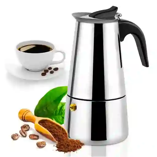 Cafetera Italiana Expreso Acero Inoxidable 9 Tazas