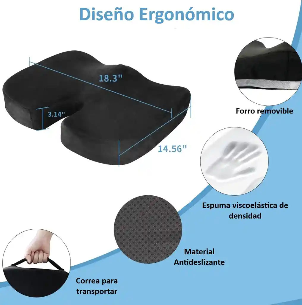 Cojín Ergonómico Coxis
