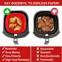 Molde De Silicona Cuadrado Para Freidora De Aire Airfryer 3 A 5 Litros ( X2 Unidades )