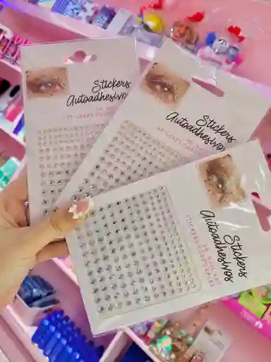 💎 Gemas Faciales - Stickers Autoadhesivos De Piedritas Brillantes ✨