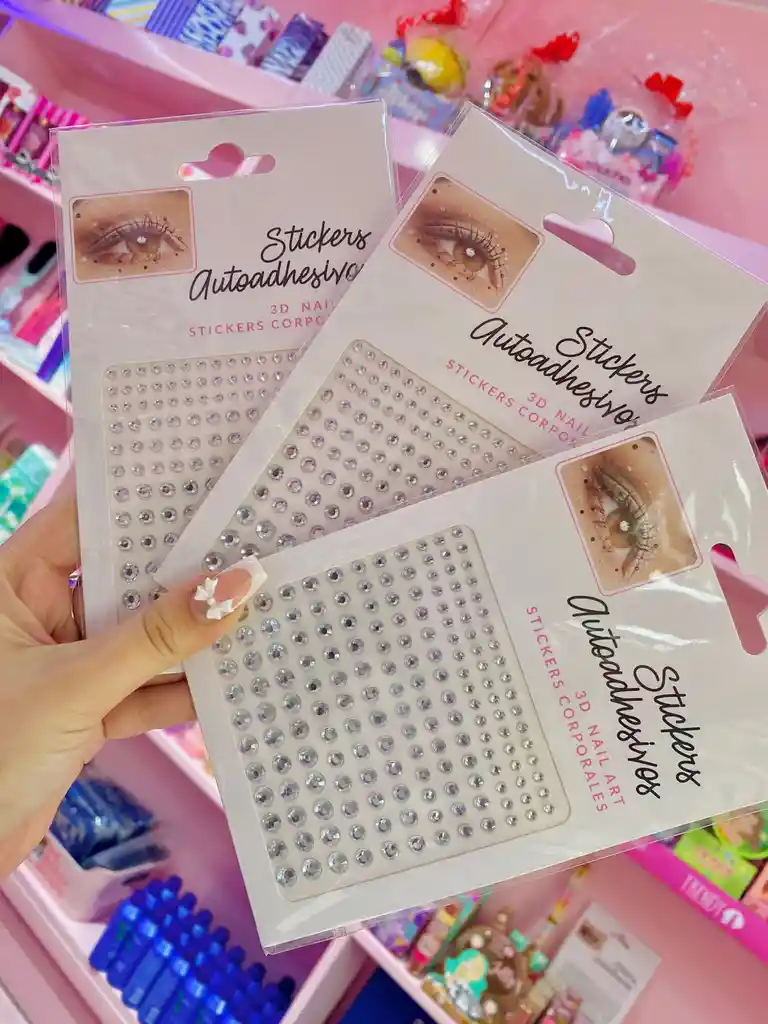 💎 Gemas Faciales - Stickers Autoadhesivos De Piedritas Brillantes ✨