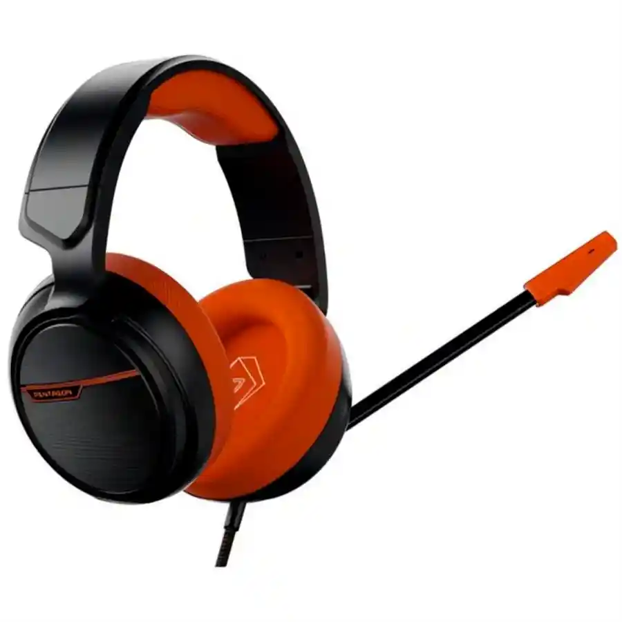 Diadema Gamer Vsg Pentagon Naranja Usb