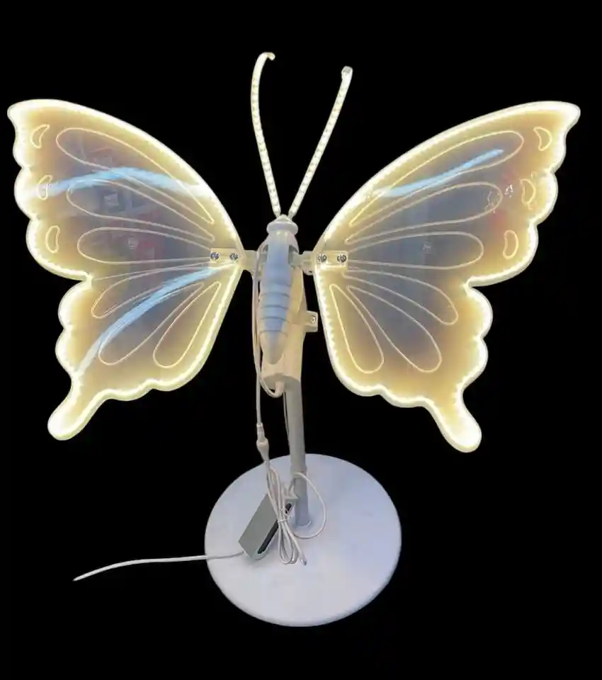 Mariposa Decorativa, Mariposa Navideña Luces De Navidad, Muñecos De Navidad