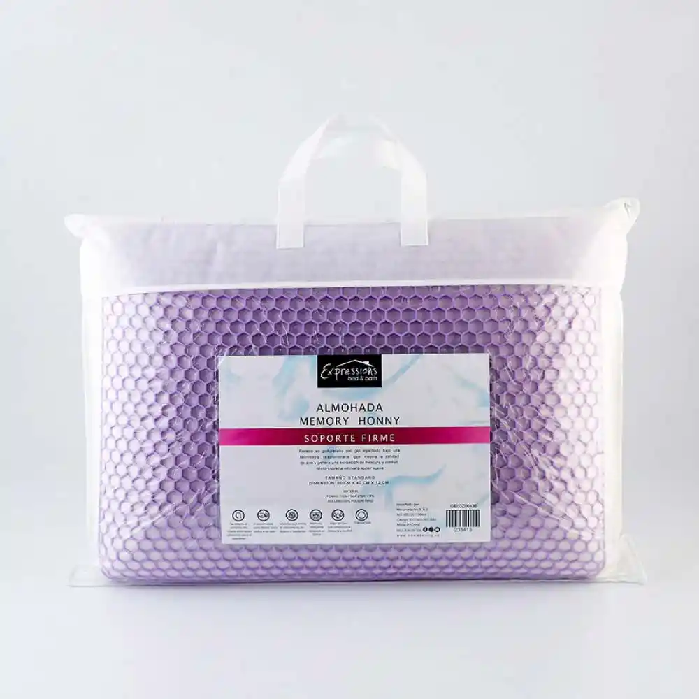 Almohada Expressions 60x40cm Morado Poliuretano