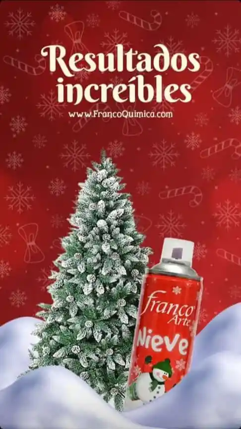 Nieve Artificial En Spray X 120 Ml Franco Arte