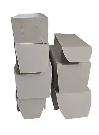 Caja Blanca Especial 1/2 Brazo Tronco Tortas 21x14x11 X 5 Unidades