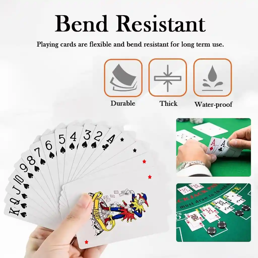 Juego De Cartas Profesionales De Poker Mesa Impermeables 996 Impermeables
