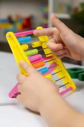 Abaco Plastico Multicolor Tareas Aprender A Contar Didactico Con Soporte