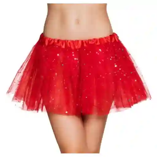 Halloween Tutu Para Adulto Rojo Con Escarcha