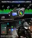 Intercomunicador Casco Audífonos Bluetooth Para Moto Fm Mp3 X 2 Unds