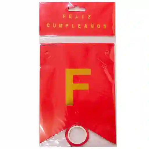 Letrero Feliz Cumpleaños Rojo Mate / Escarchado – Festón Banderín Guirnalda Para Fiesta