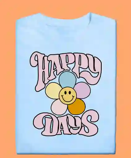 Camiseta Happy Days Azuls