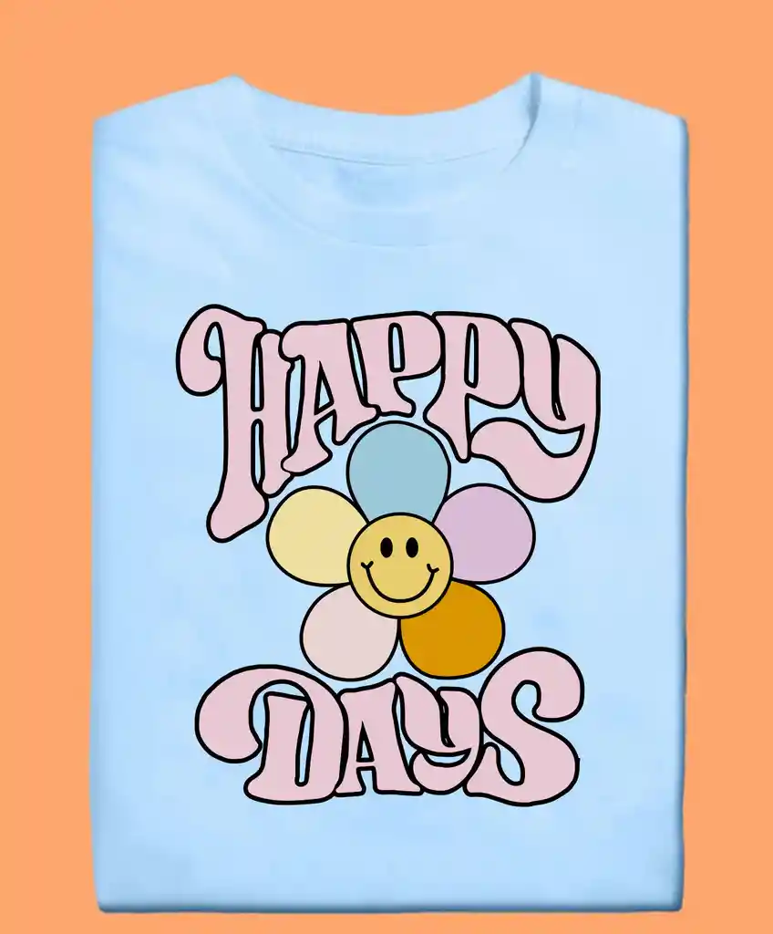 Camiseta Happy Days Azuls