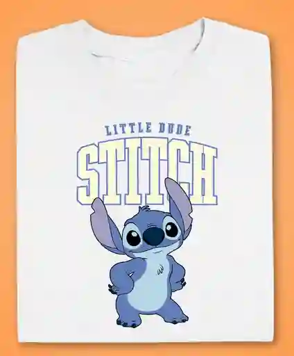 Camiseta Stitch Blanca