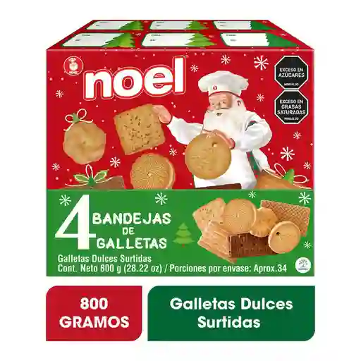 Noel Galletas Dulces Surtidas 4 Unidades / 200 G