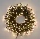 Luces De Navidad Luz Led Cálida 200 Bombillos Lineal Cable Verde Decoración Adornos Navideños