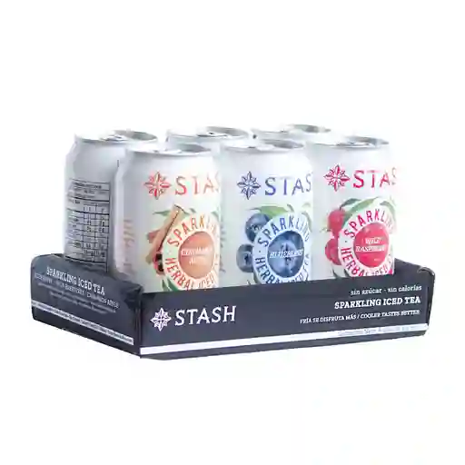 Stash Té Gasificado Sabores Surtidos 6 Unidades / 355 Ml