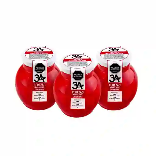 3a Cerezas Maraschino En Almibar Envasados 3 Unidades / 150 G