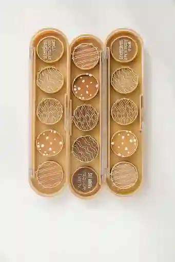 Paleta De Sombras Para Ojos S.f.r Color Eyeshadow Cinco Tonos Maquillaje De Rostro Y Cara