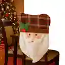 Espaldar De Silla Diseño Navideño Papá Noel Escocés