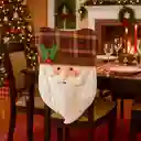 Espaldar De Silla Diseño Navideño Papá Noel Escocés