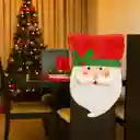 Espaldar De Silla Diseño Navideño Papá Noel Puntos
