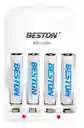 Cargador Beston + 4 Pilas Aaa Recargables 1.2v 1100mah