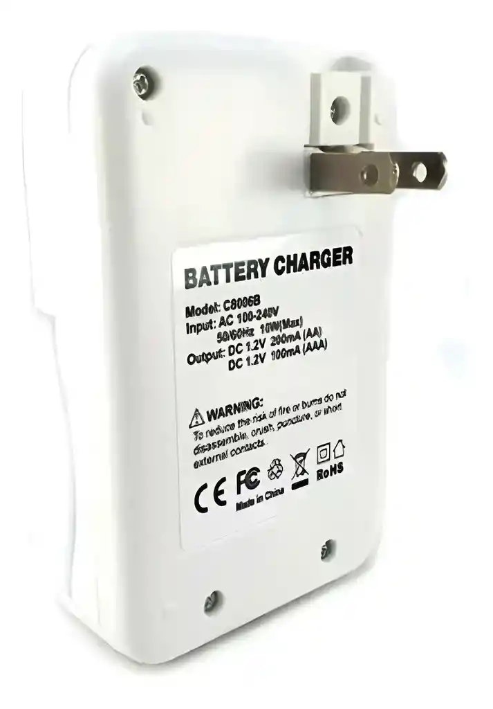 Cargador Beston + 2 Pilas Aaa/ 2 Pilas Aa Recargables 1.2v 1100/1500mah