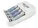 Cargador Beston + 2 Pilas Aaa/ 2 Pilas Aa Recargables 1.2v 1100/1500mah