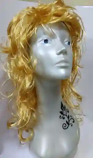 Peluca Crespa Rubia