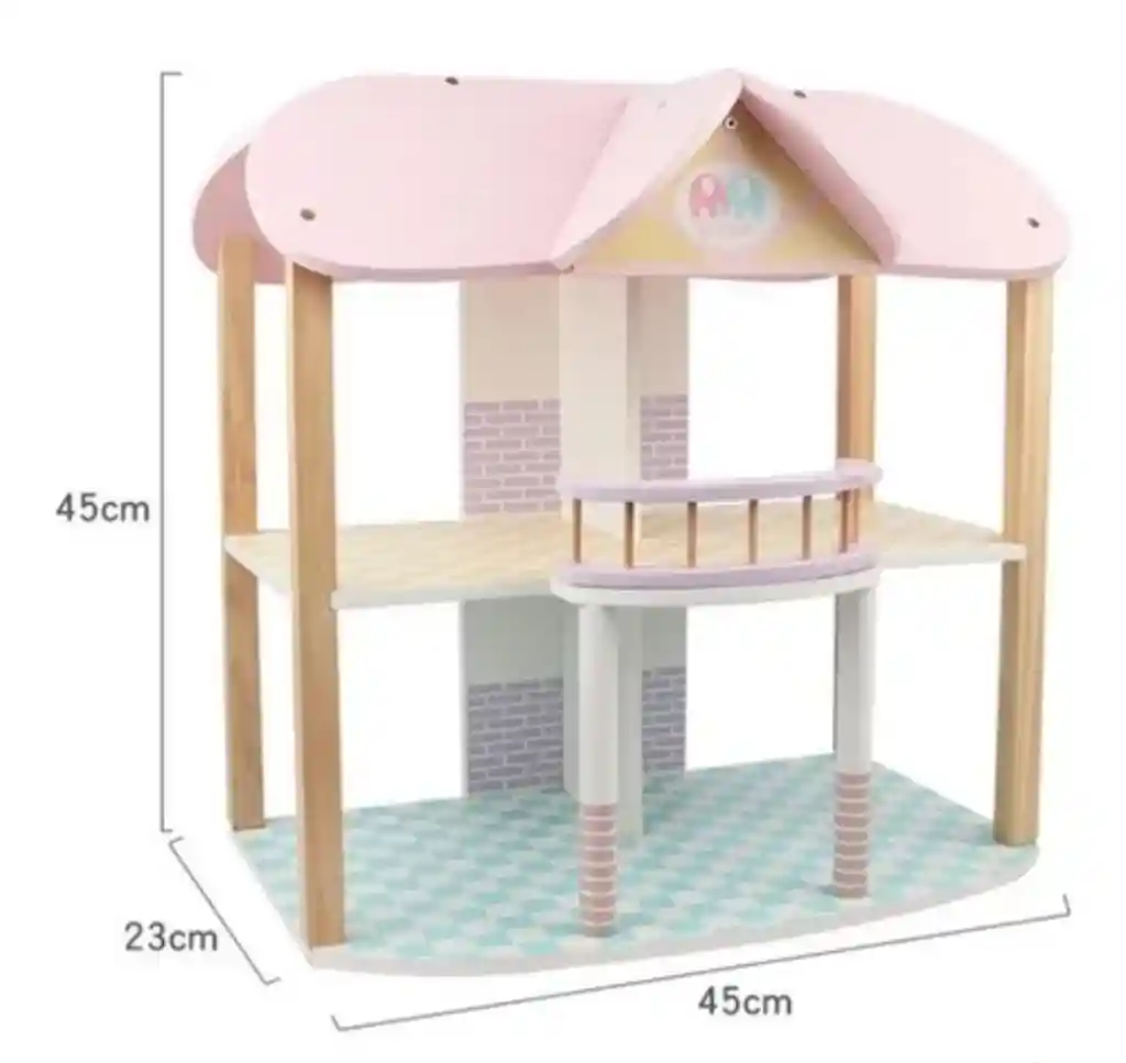 Casa De Juguete Tipo Barbie En Madera