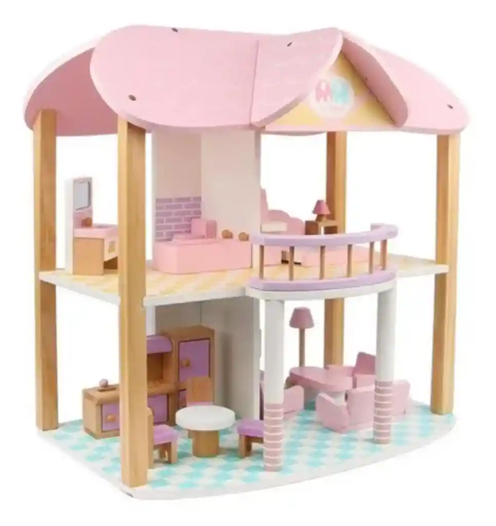 Casa De Juguete Tipo Barbie En Madera