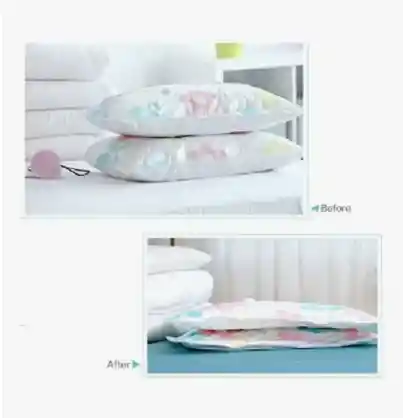 12 Bolsas Ahorradora De Espacio Estampada 70x50