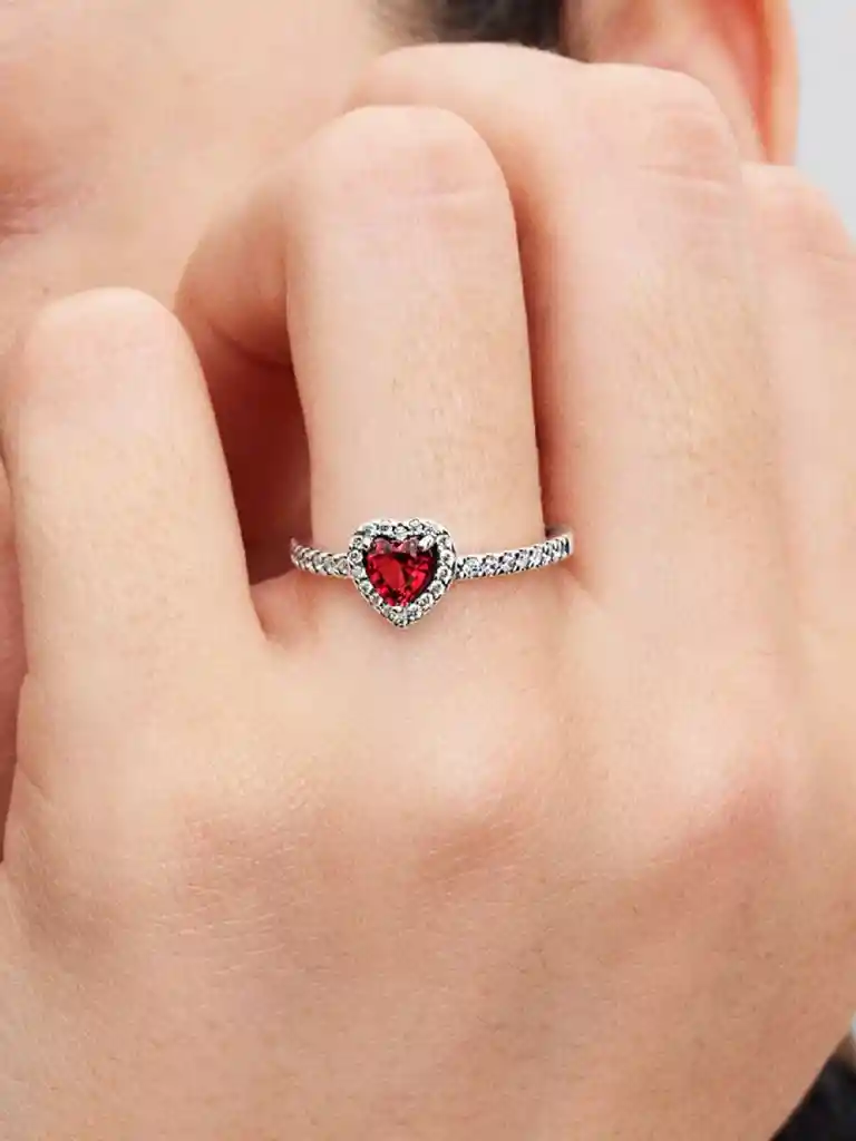 ✨ Anillo Corazón En Rodio Ajustable ✨💍